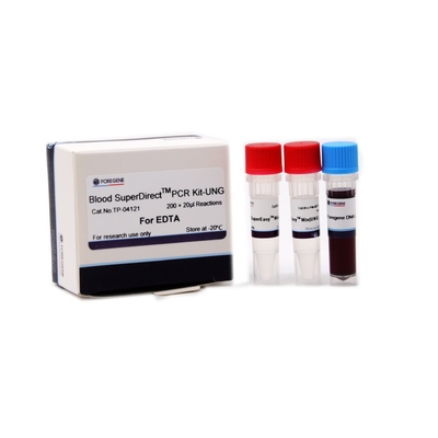 Anticoagulatedの全血のDentificationのための血のSuperDirect PCRのキットのエチレンジアミン四酢酸UNG