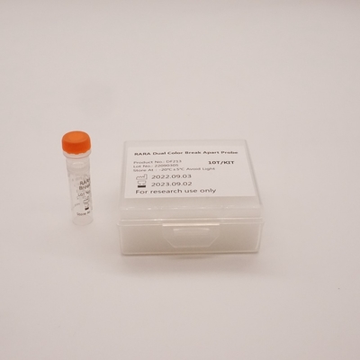 ヒトRARA遺伝子の異常を検出するためのRARA Dual Color Break Apartプローブ