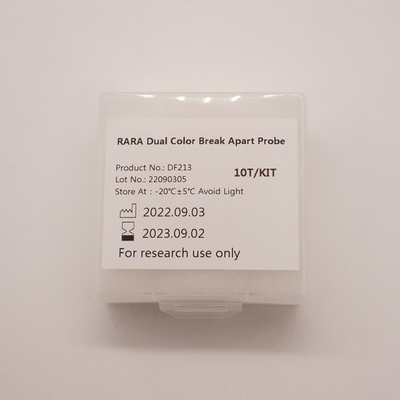 ヒトRARA遺伝子の異常を検出するためのRARA Dual Color Break Apartプローブ