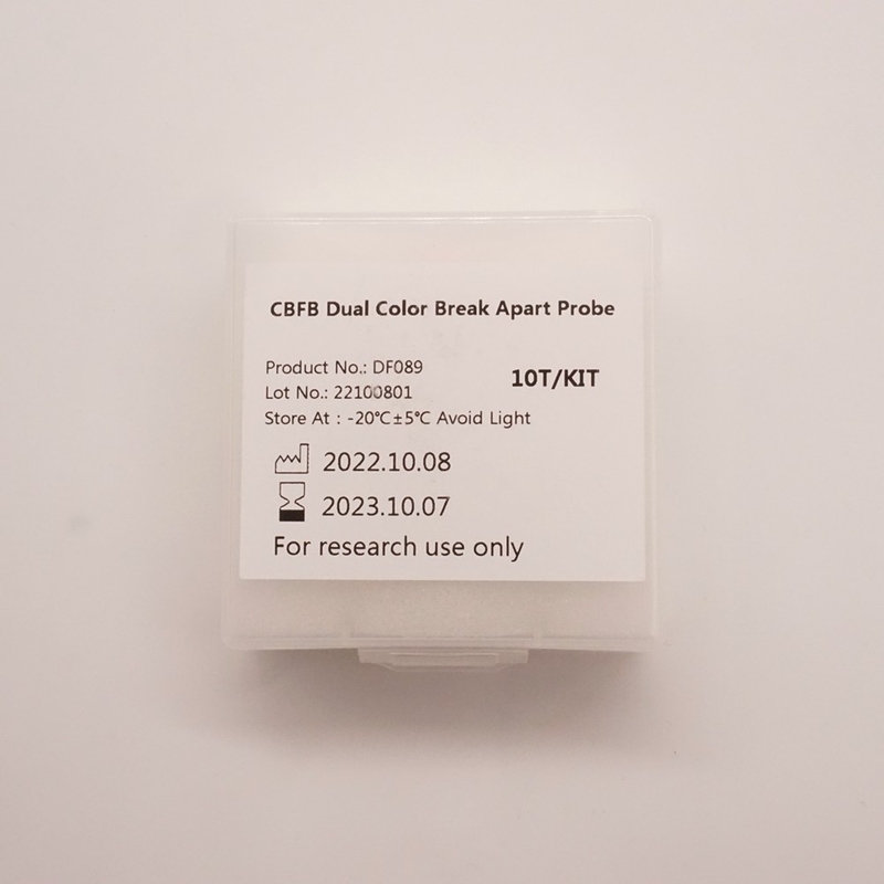 蛍光 in situ ハイブリダイゼーション試薬 CBFB デュアル カラー ブレーク アパート プローブ